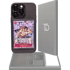 TopDeck Card/Photo Display Phone Case for iPhone 14 Promax - Black | TCG/Image Display Toploader & Sleeves | Compatible Pokemon Cards, Sport, One Piece, Magic & More