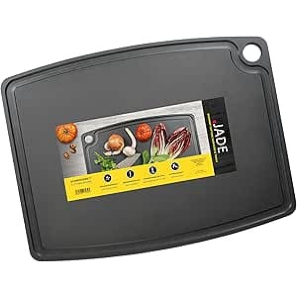 JADE Gourmet Professional Laminated Wood Fibre Chopping Board with Catcher Groove for Hanging Liquids, Suitable for All Foods (49 x 38 cm)