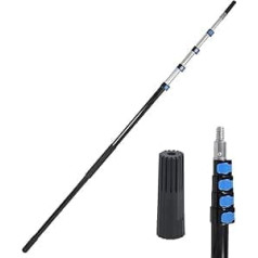Multipurpose Extension Pole, 7.1 m Aluminium Lightweight Durable Telescopic Pole Extension for Paint Roller Ceiling Window Cleaning (Pole Only)