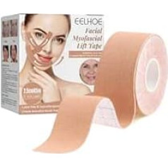 Myofascial Lift Tape - Hypoallergenes Silikon-Gesichtsband für sofortiges Lifting, Jawline & Nasolabial Fold Correction - Wasserdicht, Latex-Free & Skin-Friendly Lifting Strips for Anti-Aging