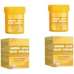 Amino Acid Hair Cream for Dry Damaged Hair - Revitalize, Soften, Smooth, and Moisturise, Pack of 2