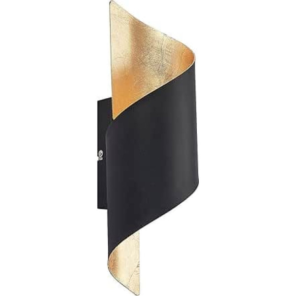 Lindby Desirio Wall Light, Indoor Wall Lamp (Modern) in Black Metal (1 Bulb E14) - Wall Spotlight Wall Lighting Bedroom / Living Room Light Up & Down Living Room Light