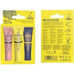 Dr.PAWPAW Mini Luxe Trio Gift Set Original Tinted Peach & Overnight Lip Mask Multipurpose Lip Mask Natural Unscented for Moisturising Lips, Skin, Hair, Cuticle, Nails