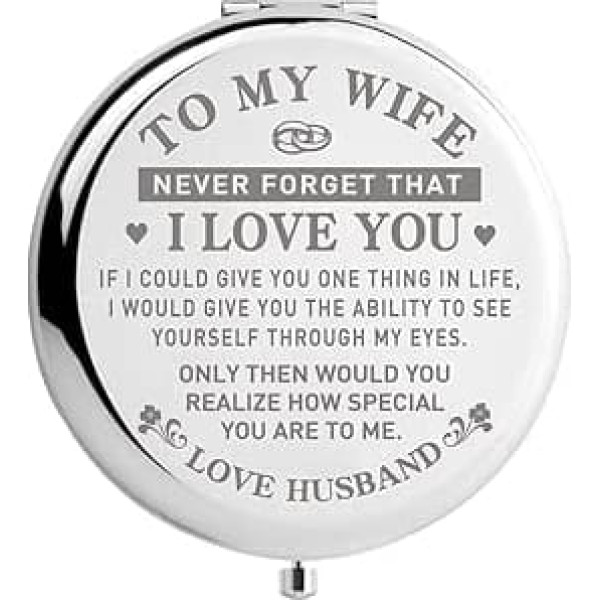 Wife Birthday Gift Ideas, Wife Anniversary Gift, Gift for Wife, Romantic Wife Gifts for Christmas, Valentine's Day, Mother's Day, Engraved
