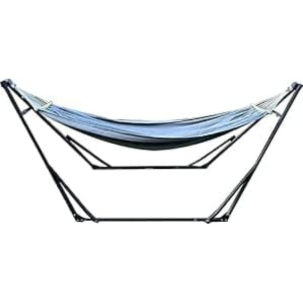 Generisch Hammock Stand, Portable, Foldable Steel Swing Stand for Garden Patio, Camping, Picnic (with Hanging Chair and Hammock) (Colour 3)