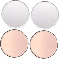 Veemoon 4stücke Teilige Farbmischplatte Für Nagelkunst Nageldesign-präsentation Spiegeloberfläche Nagellack-palette Heimgebrauch Und Nagelstudios