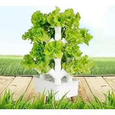 Hydroponic Tower Growing Sytem Garden Hydroponic Growing System Vertical Tower for Fresh Garden Fruits Vegetable Plant Tower Gift for Garden Lovers A