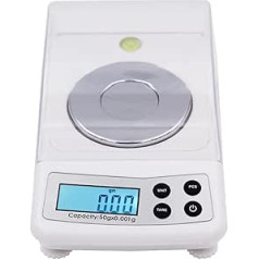50g / 0,001g Digital-Skala Gram Lab-Gleichgewicht Schmuck Diamantwaage Gramm Gold Karat Gewicht Digitale Elektronische Waagen (Size : 50g/0.001g)