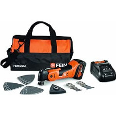 FEIN Multimaster AMM 700 Max 4.0 Ah Nylon Bag Edition, Set of 18 Accessories. Compatible with AMPShare or Bosch Professional 18 V Batteries, With 18 V/4 Ah Battery and Quick Charger. In Nylon Bag FEIN