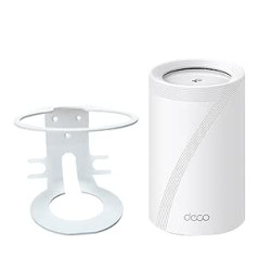 ALLICAVER [1/2 Pack] Metal Wall Mount Compatible with Deco WiFi 7 - Suitable for BE63 / BE65 / BE10000 / BE11000 Mesh Wi-Fi 7 System - Space Saving Holder for Whole Home Mesh System (1 Pack, White)