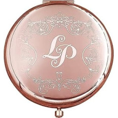 Compact Mirror | Hand Mirror with Engraving | Colour Rose Gold