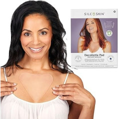 Silcskin® Décolleté Pad - The No. 1 Anti-Wrinkle Silicone Pad from the USA - Self-Adhesive and Permanently Reusable