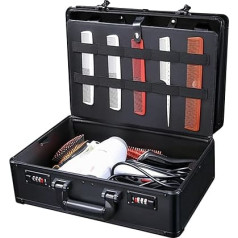 Hairdresser Tool Box, Hairdressing Bag, Hairdressing Tools, Storage Bag, Hairdresser Travel Cosmetic Organiser Bag with Password, for Hairdressing Supplies, 40 x 31 x 16 cm (Black)