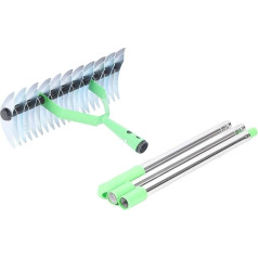 FILFEEL Thatch Rake, Lawn Thatcher Rake DeTatcher 3 Sections Stainless Steel Detatger Lawn Straw Roding Dead Grass