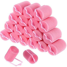 VABBHK 18 Pieces Sponge Hair Rollers 40mm Soft Foam Hair Styling Curlers Large Size Hairdressing Curlers for Women and Kids (40mm)