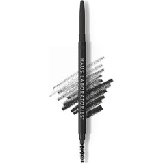 HAUS LABORATORIES By Lady Gaga: THE EDGE PRECISION BROW PENCIL | Micro Eyebrow Pencil for Defining Hair Thin Strokes, 24 Hours Hold, in Black, Brown and More | .002 oz