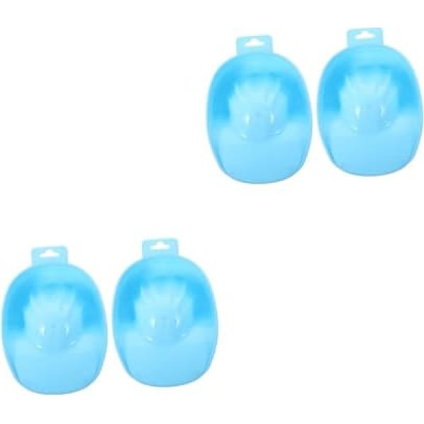 FOMIYES Pack of 4 Single Layer Hand Bath Nail Care Bowl for Nail Washing Bowl for Nail Remover Bowl for Soaking Nails Manicure Hand Bowl Finger Bowl Spa Plastic