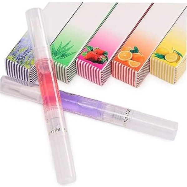 Pack of 3 Nail Care Pen Cuticle Revitalizer Oil Tool Finger Nutrition Oil for Nails Art Tools Remove Dead Skin (Random Styles)