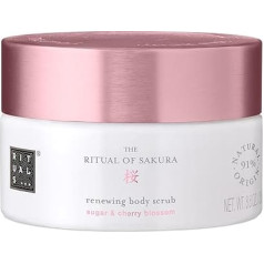 RITUALS The Ritual of Sakura Body Scrub 250g - With Rice Milk, Cherry Blossoms, Cherry Chips and Tsubaki Oil - Skin Care & Skin Renewing Properties
