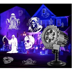 Halloween-Projektor für den Außenbereich, wasserdicht, für Landschaften, Macabra Dekoration für Hof, Terrasse, Garten, , Themenveranstaltungen