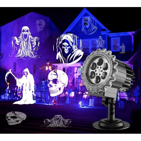 Halloween-Projektor für den Außenbereich, wasserdicht, für Landschaften, Macabra Dekoration für Hof, Terrasse, Garten, , Themenveranstaltungen