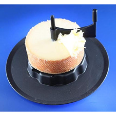 Cheese Set Tete de Moine Reserve + Slicer + Hood Pirouette Swiss Monk's Head Cheese Half Loaf Approx. 400 g