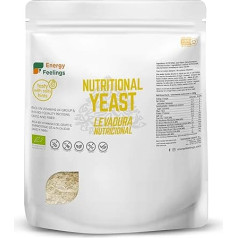 Energy Feelings Nutritional Yeast 250g, Gluten-Free Yeast, Dietetic Table, Rich in B Vitamins and Protein without Sugar, 47%, Nutrient Rich, Ideal for Vegan Cheese