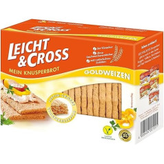 LEICHT&CROSS Crispbread Golden Wheat, Pack of 8 (8 x 125 g)