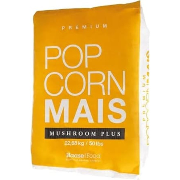 Popcornmais Premium Mushroom Plus Maize Kinopopcorn 22.68 kg Bag XXL 1:32 Pop Volume Round Gourmet Popcorn