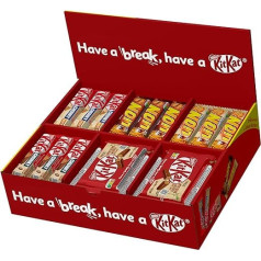 NESTLÉ KITKAT & LION Candy Mix, Chocolate Bar Box with 5 Different Varieties, Total 64 Bars, Pack of 1 (1 x 2.6 kg)
