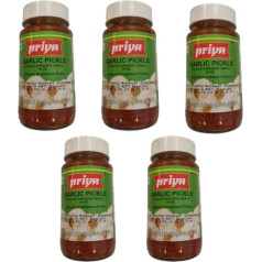 Priyas Garlic Pickle (Bundle of 5 x 300 g)