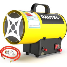 Gas Heater Fan 10 kW Portable Heating Cannon Gas Heater Construction Heater Air Volume 580 m³/h Fan Heater Gas Electric Heater for Construction Sites Garage
