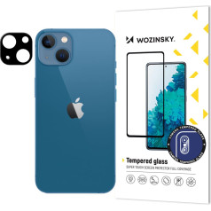 9H rūdīts stikls priekš iPhone 15 Pilns kameras stikls melns