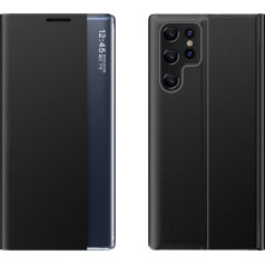 Korpuss priekš Samsung S24 Ultra ar magnētisko atloku New Sleep View Case black