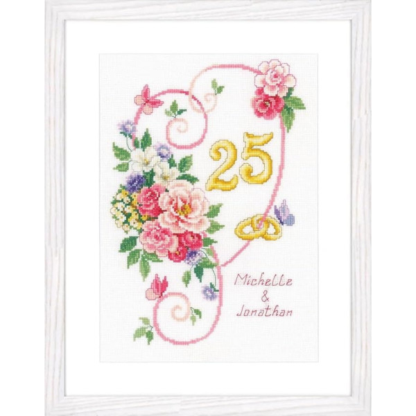 Vervaco Wedding Anniversary Counted Cross Stitch Kit