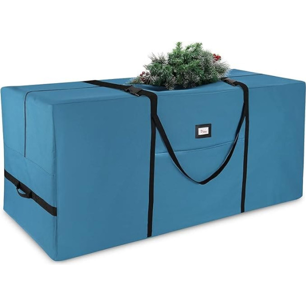 Hearth & Harbor 9ft Christmas Tree Storage Bag, Artificial Christmas Tree Bag with Reinforced Handles, Double Zipper, Wide Mouth, Large Storage Container for Trees and