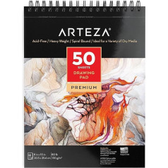 Arteza Drawing Pad 8 x 10 Inches / 20.3 x 25.4 cm 8x10