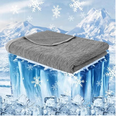 Arc-Chill Q-Max > 0.45 cm Cooling Blanket, 150 x 200 cm, 2-in-1 Double-Sided Cooling Blanket, Sweat-Wicking and Breathable Summer Blanket, Cooling Blanket, Arc-Chill Q-Max > 0.45 cm