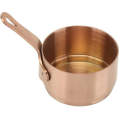 Cyrank Soy Sauce Bowl with Handle, 4-Piece Stainless Steel Sauce Bowls, Dip Bowl Set, Mini Dip Bowls, Spice Cups, Small Sauce Bowls for Spices, Rose Gold (80 ml)