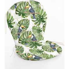 BELUM 0120-412 Outdoor Chair Cushion Seat Width: 48 cm Length: 42 cm Backrest 48 cm Length: 48 cm