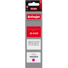 Effiki Activejet ac-g41m tintes pudelīte (rezerves canon gi-41m 4544c001; augstākās kvalitātes; 70 ml; sarkana)