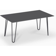 FlairLine Coffee Table Side Table - Design Sofa Table Modern Living Room Table Hairpin Scandinavian, Made in Gemany (Anthracite, 50 x 90 cm)