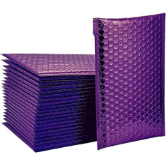 Bubble Bags 100pcs Small Business Supplies Packaging Bubbles Bubble Padded Envelopes Bags to Pack Products Mailers Mailer(Purple,18 * 23cm)