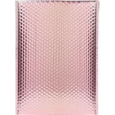 Bubble Bags 100pcs Small Business Supplies Packaging Bubbles Bubble Padded Envelopes Bags to Pack Products Mailers Mailer(Rose gold,18 * 23cm)