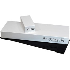 Sharpening Stone Sharpening Stone Medium #1000 w/Nagura, 18 x 6.1 x 2 cm (Pro Power. Perfect Compact for Home Use), Made in Japan (#1000)