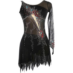 Professional Eiskunstlauf Wettbewerb Kleid Mädchen Eisrolle Skaten Üben Kostüm Handgefertigt Gymnastik Trikots Ballett Tanzen Leistung Kleidung