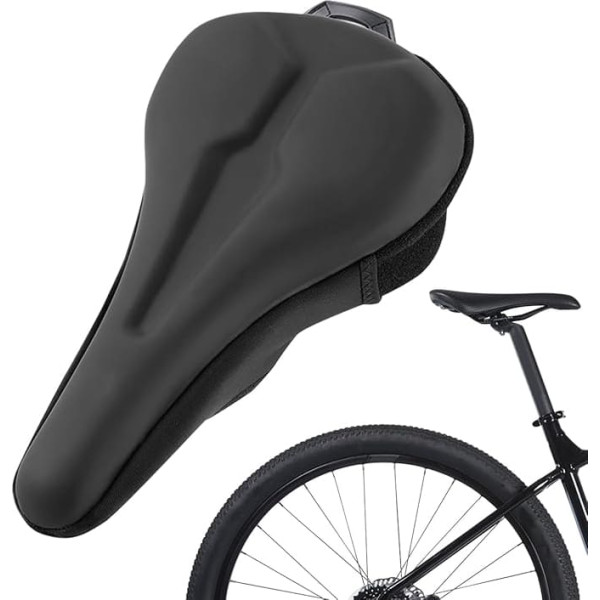 Fahrradsattelbezug,Silikon wasserdicht rutschfestes Fahrradsattelkissen - Fahrradsitzpolster,Für Stadt, Trekking, Mountainbike, Rennrad, Outdoor, Abenteuer, Reisen, Damen & Herren