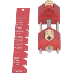 Schärfvorrichtungssatz, CNC-Schärfhalter aus Aluminiumlegierung für Holzbearbeitungsmeißel und Hobel, Präziser Winkelbereich von 15°–45° mit Messgeräten