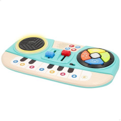 ColorBaby Play Electronic Keyboard for Kids, Piano Keys, Turntable, Change Keys, with Sounds and Melodies, Interactive Lights and Effects, Includes 2 AAA Batteries, Ages 12 Months and Up