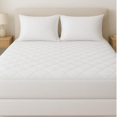 Premium Waterproof Bamboo Mattress Protector Hypoallergenic and Breathable Bamboo Mattress Protector (Double Bed)